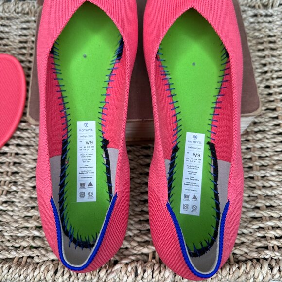 Rothy's The Flat Limited Edition Grapefruit Sz 9 - Picture 10 of 16